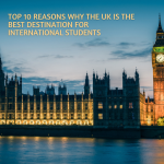 Big Ben and Palace of Westminster with Skybird International logo and title: Top 10 Reasons UK is Best for International Students.